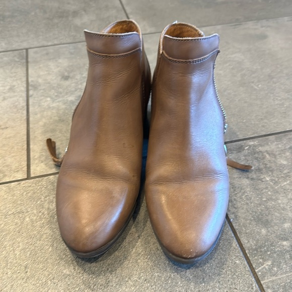 Pikolinos Brown Loafers, zip side - Picture 2 of 6